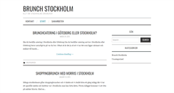 Desktop Screenshot of brunchstockholm.se